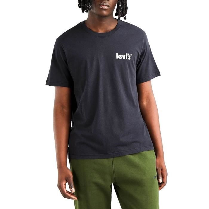 Tee shirt top levis gris homme
