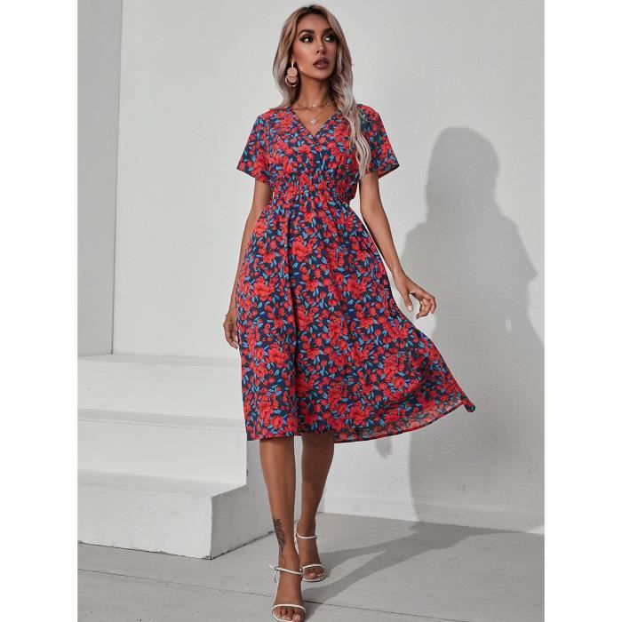 Robe imprimée femme clearance