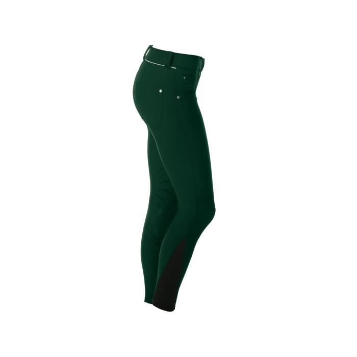 Pantalon équitation femme Flags⋓ Push Up - vert foret - 36