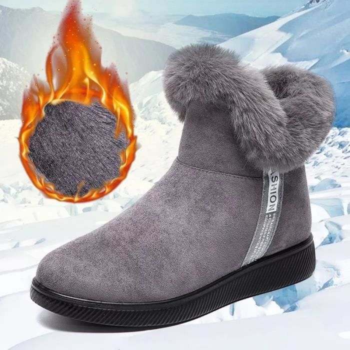 Bottes grises deals daim