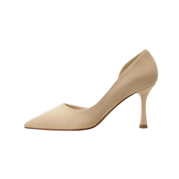 chaussure femme beige talon
