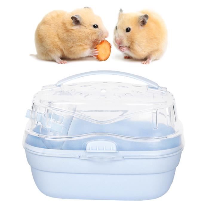Comparer les prix de OMABETA Cage de transport de hamster Étui de transport pour Hamster Cage Portable et légère animalerie jouet Rose Bleu crème