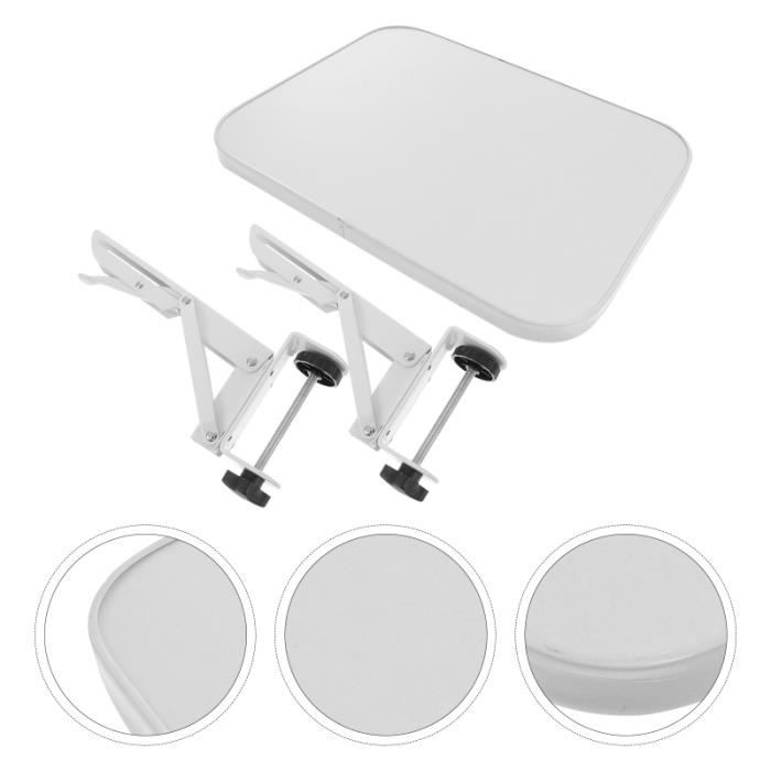 2 Supports D'Extension De Bureau Sans Perçage - Pliables, Acier - Pour Ajouter Une Tablette à Votre Bureau