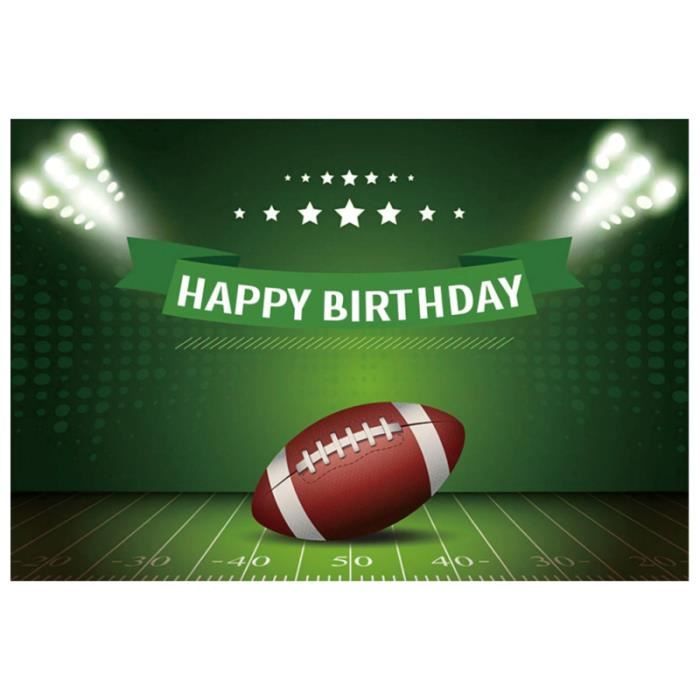 1 Pc Toile De Fond Anniversaire Rugby Belle Mode Tissu Studio De Photo Accessoire Fond De Studio Cdiscount Appareil Photo