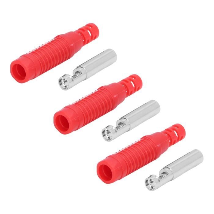 OliRC 6 Paires Connecteurs Banane 5.5mm – Or – Mâle/Femelle – Pour RC Batterie Moteur ESC – Faible Résistance – Bricolage