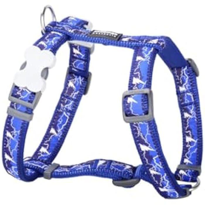 Meilleurs prix pour Harnais pour Chien - RED DINGO - STYLE LIGHTNING - 36-54 cm - Bleu Marine - Taille Moyenne
