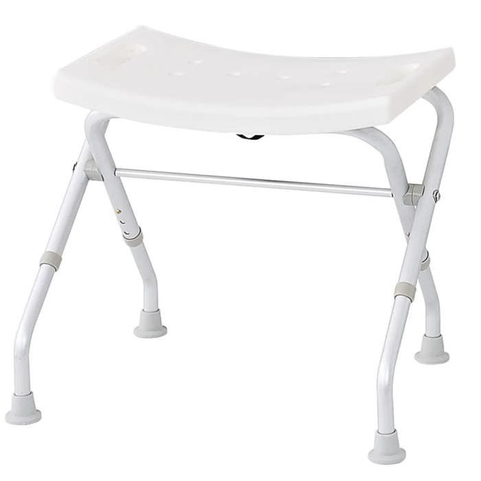 Tabouret De Salle De Bains Pliable Blanc Achat Vente Assise