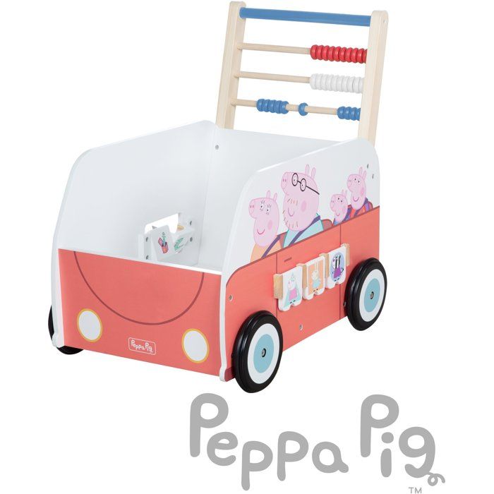 Chariot De Marche En Forme De Bus Peppa Pig Corail Et Blanc / Peppa Pig