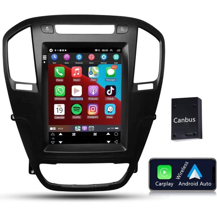 Fascia Adattatore Per Autoradio – Compatibile Con Buick Regal E Opel Insignia 2008-2013 Con Telaio Canbus