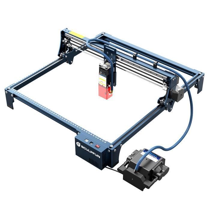 Laser Engraver Cutter SCULPFUN S30 5W – Automatic Air-Assist -Replaceable Lens – 32-bit Motherboard – 410x400mm