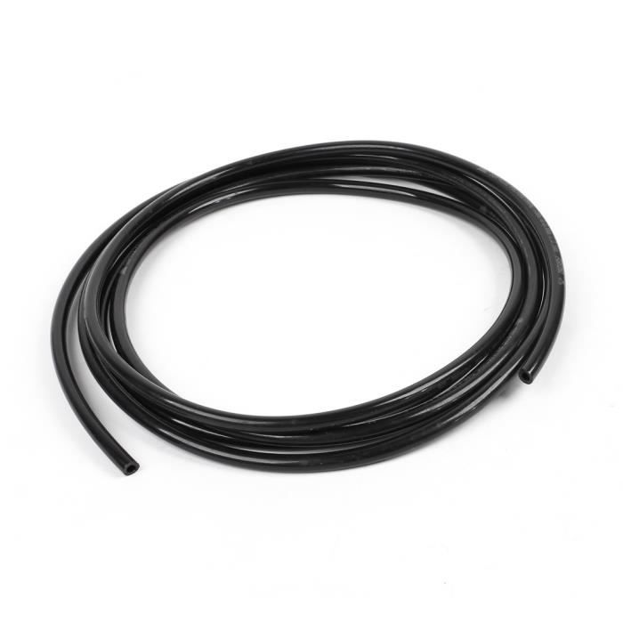 Tuyau Pneumatique PU 8mm OD / 5mm ID - Longueur 8 Mètres (26.25 Pieds) Noir - Marque Uxcell, Neuf