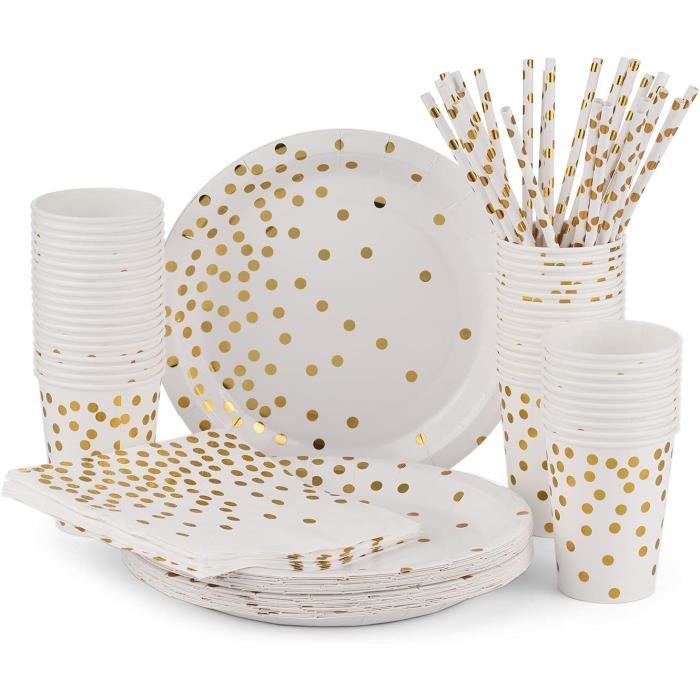 Kit Fête PSG 39 Pièces – 6 Assiettes, 6 Gobelets, 20 Serviettes, 6 Sachets, 1 Nappe – Collection Officielle