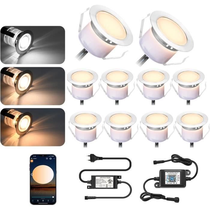 Bluetooth Spot Led Encastrable 9W 230V RGBW CCT(2700K-6500K), Spot