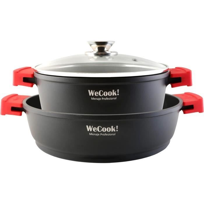 Batterie de Cuisine à Induction 8 Pièces Acier Émaillé Antiadhésif sans PFOA FAG