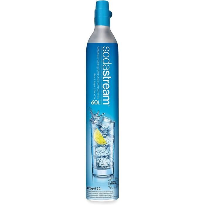 Recharge Gaz CO2 SodaStream 60L Originale à Visser – Cylindre Supplémentaire Officiel