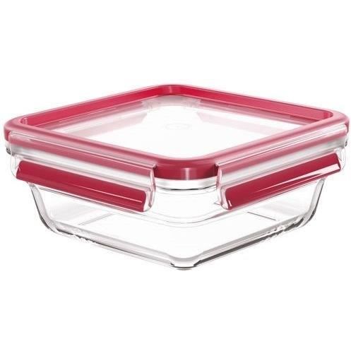 Boite de conservation carrée TEFAL Verre Masterseal fresh 08 Couvercle en plastique et joint silicone