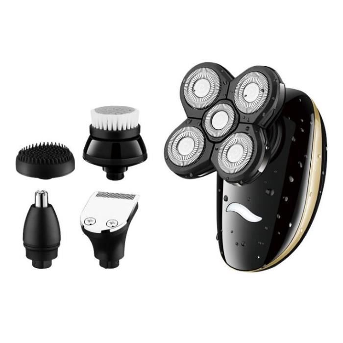 TEMPSA  5 En 1 Rasoir Electrique Tondeuse &agrave; Barbe Tondeuse &agrave; Cheveux Pour Hommes 