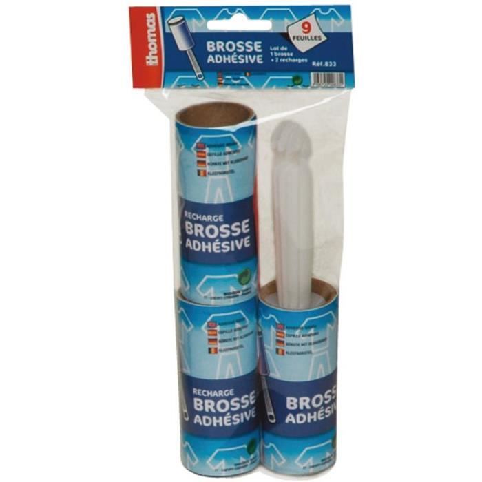Brosse adhesive complète + 2 recharges - Cdiscount Electroménager