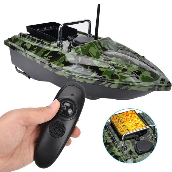 Bateau d'appâts de pêche télécommandé avec GPS