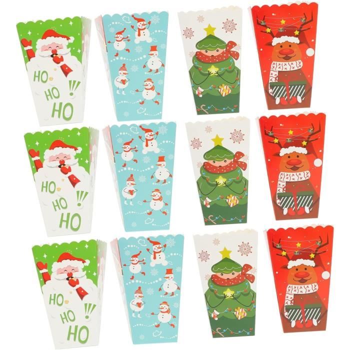 Mélange De Sacs En Papier De Noël – Motifs Père Noël Et Fêtes, Parfaits Pour Vos Cadeaux !