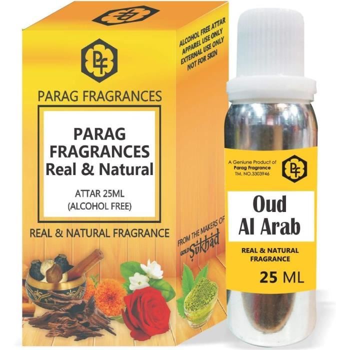 Attar Oud Al Arabe 25 Ml Avec Flacon Vide Fantaisie (Sans Alcool