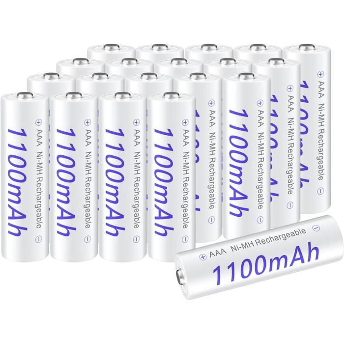 Lot De 2 Piles Rechargeables AAA NiMH 1.2V 550mAh Pour Téléphones Panasonic Gigaset - Compatible HHR-55AAABU