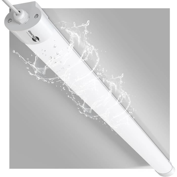 Sonnewelt 8X Neon LED 120 CM 36W - Reglette LED Garage 4000K IP65 Connectable