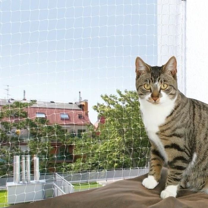 Filet pour chats, filet de protection pour chats, filet pour chats pour le  balcon, 6x3m, transparent
