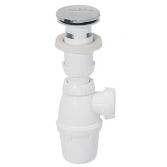 Wirquin Bonde Lavabo Quick Clac Chrome Sans Trop Plein Avec Siphon