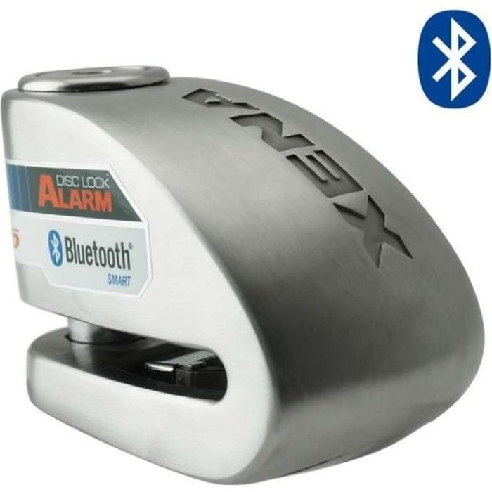 XENA - Antivol Moto Bloque Disque Alarme 120 dB XX14 Bluetooth Acier 14mm - Classe SRA