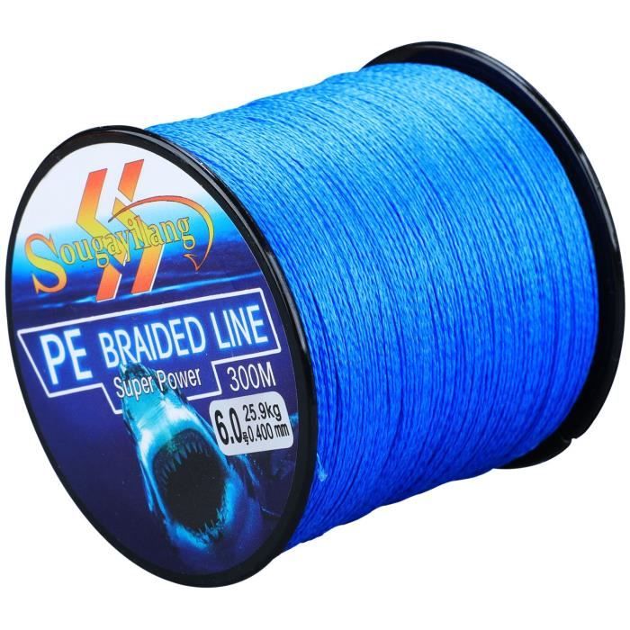 Berkley Nautil Inshore Braid Fil De Pêche PE X8 AquaBlue - 0,14 Mm 6,8 Kg 300 M, Ligne Tressée Ultra Douce