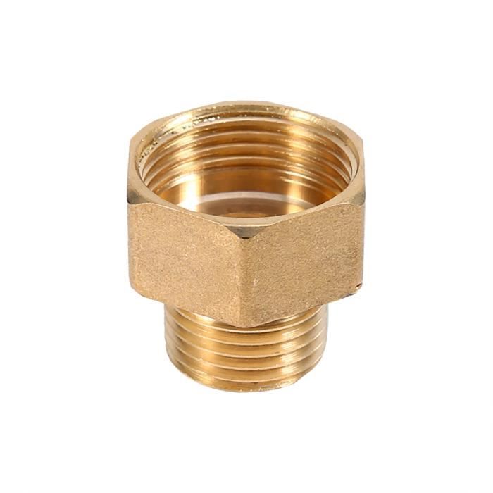 TA-VIGOR Adaptateur Laiton Mâle SAE 1/4 Vers Femelle NPT 1/8 - Pour Climatisation Réfrigération