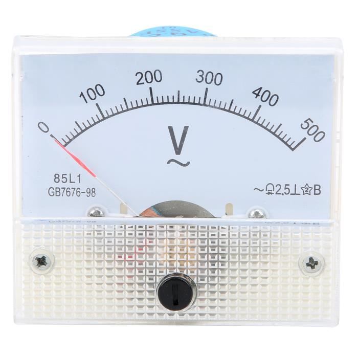 Voltmètre Analogique Panneau 85L1 AC 0-30V - Jauge Rectangle Blanche Pour Test Circuit Et Mesure Équipement