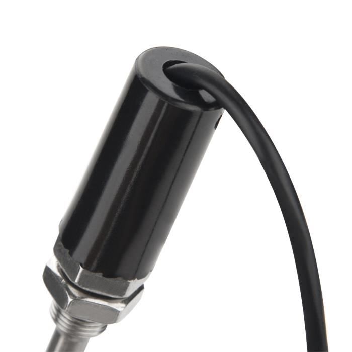 Capteur De Température PT100 En Acier Inox - Sonde Avec Trou Rond 6 Mm, Plage -50°C à +300°C, Câble 5 M