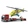 SHOT CASE - LEGO 60343 City Great Vehicles Le Transport de L'Hélicoptere de Secours, Camion Jouet Cadeau pour les Enfants des 5 Ans-1