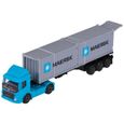 Camion porte-conteneurs Maersk - MAJORETTE - Jouet pour enfant - Roues mobiles - Portes arrière ouvrantes-1