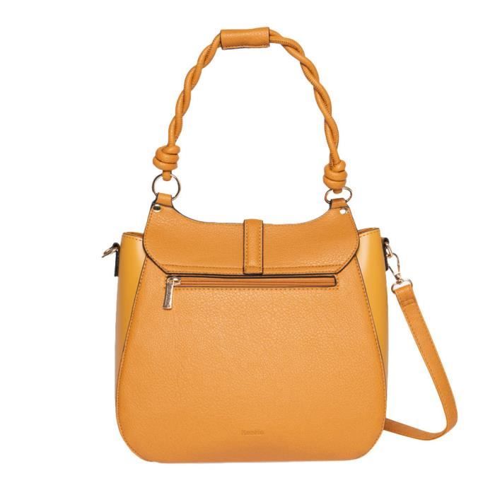 Sac Bandouliere Moutarde Femme Manoukian Nikky Cdiscount Bagagerie Maroquinerie