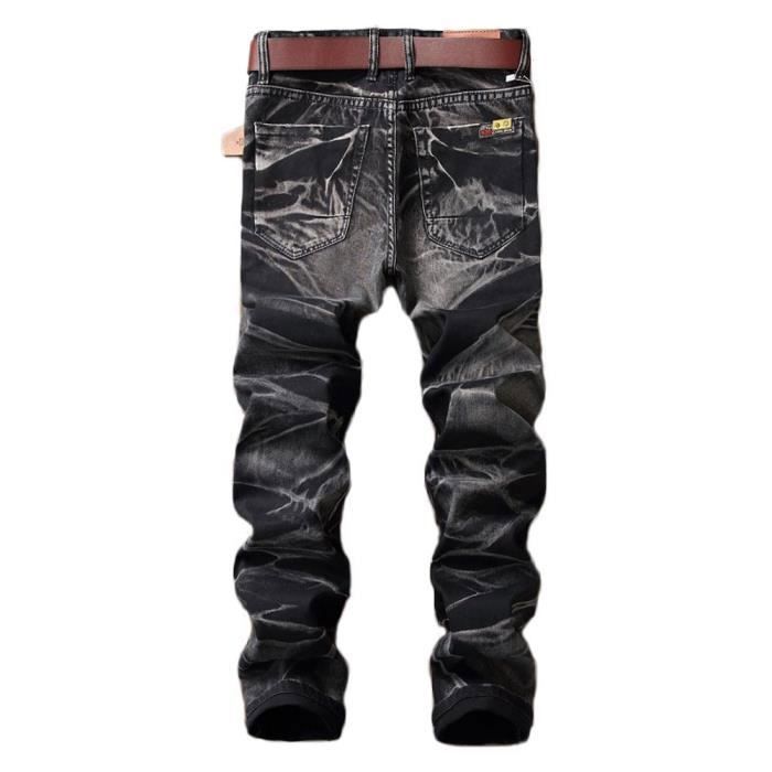 Jeans Fashion Homme Slim Effet Us Retro Jeans 5 Poches Vetement