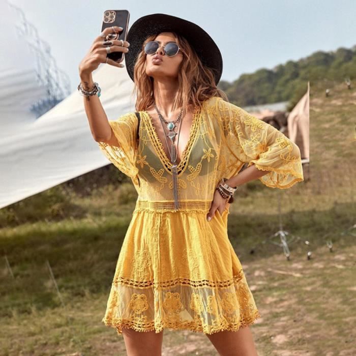 Paréo plage on sale femme