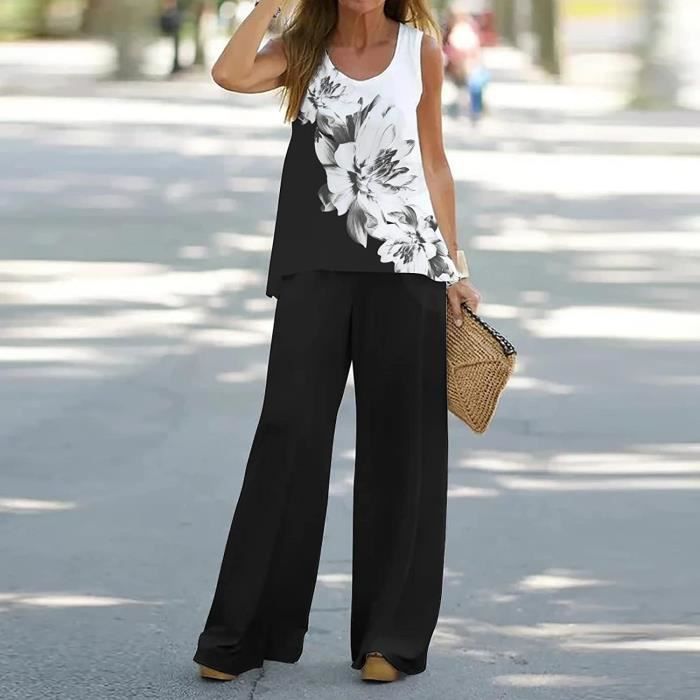 Ensemble Veste Et Pantalon Femme Taille L - Coton/lin - Marque Souvenir Clubbing - Fabriqué En Italie