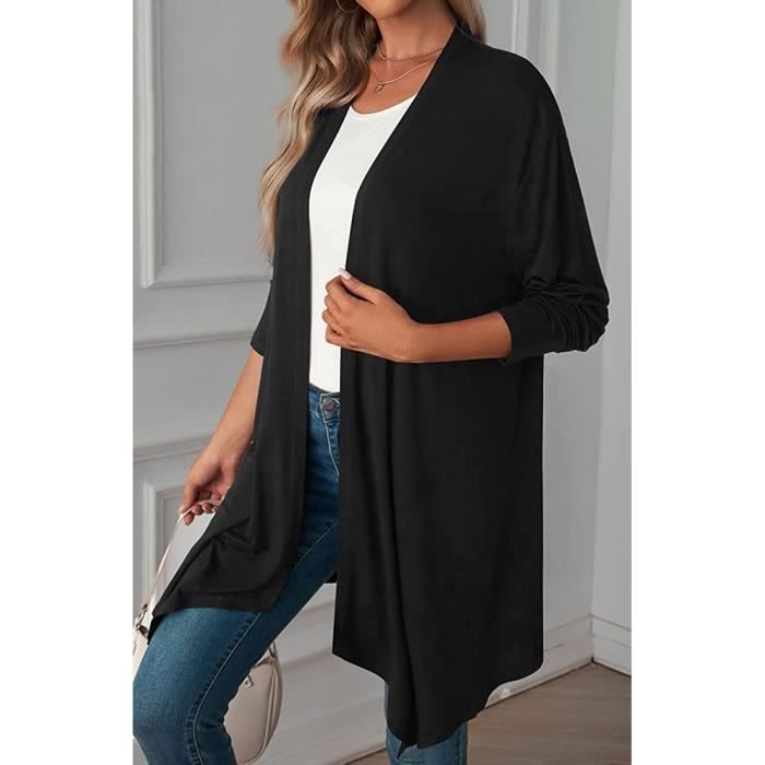 Gilet kimono noir deals