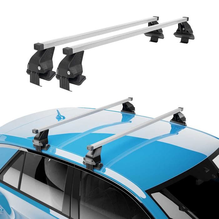 Barres De Toit Transversales Aluminium Noir Pour Nissan Qashqai J12 2021-2024 - Charge Max 75 Kg, ABE, Antivol