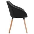MGQ - Moderne-Chaise de Salle à Manger Chaise de Salon- Scandinave contemporain Fauteuil Chaise de cuisine-Noir Tissu💋6647-2