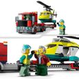 SHOT CASE - LEGO 60343 City Great Vehicles Le Transport de L'Hélicoptere de Secours, Camion Jouet Cadeau pour les Enfants des 5 Ans-2