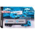 Camion porte-conteneurs Maersk - MAJORETTE - Jouet pour enfant - Roues mobiles - Portes arrière ouvrantes-2