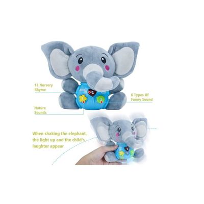 Peluche elephant musical hot sale