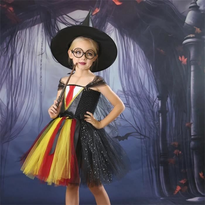 Rouge Robe d Halloween a Motif de Citrouille pour Enfant Fille Vetement Noir Costume de ixde Vacances 4T Cdiscount Jeux Jouets