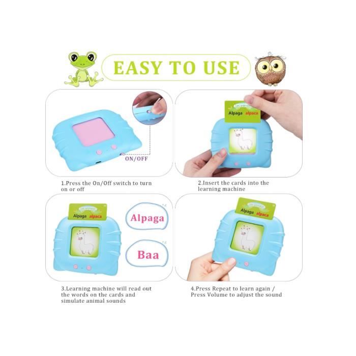 Cartes Flash Parlantes - Jouets Éducatifs - Anglais - 112 Cartes - 224
