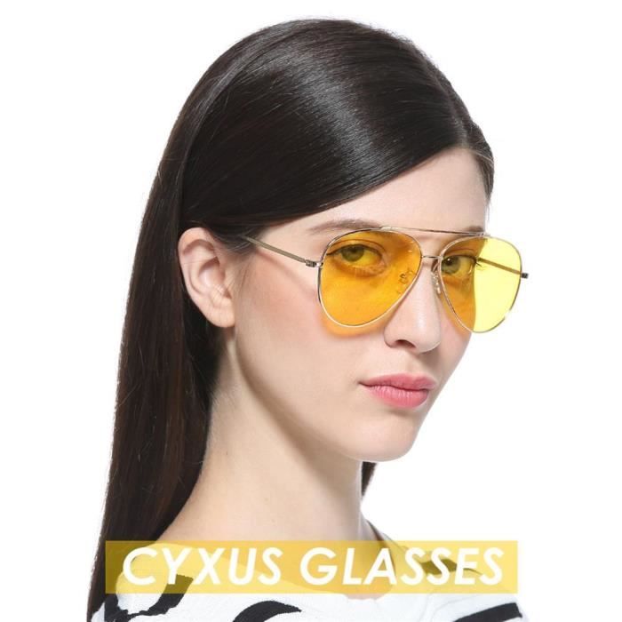 Lunettes lunettes d ordinateur Anti lumiere bleue lentille jaune pour Anti fatigue oculaire UV cadre metallique Type Black Cdiscount Bijouterie