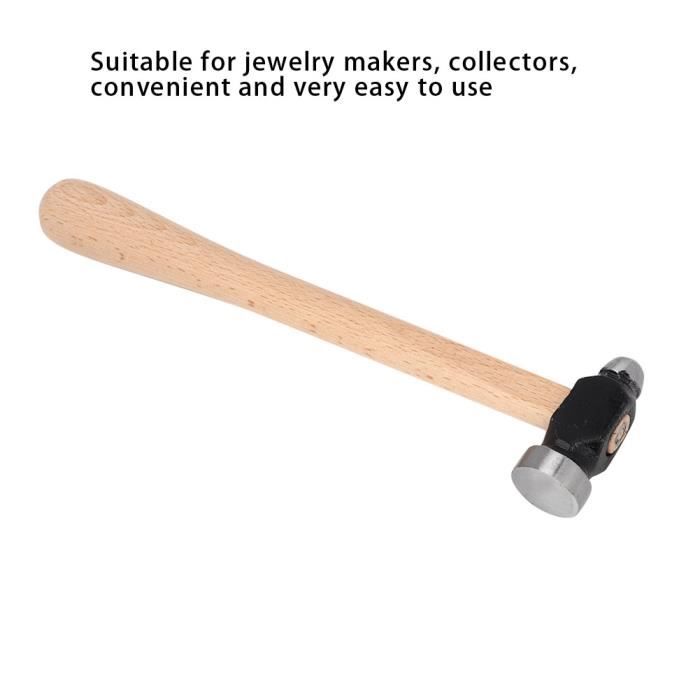 Marteau De Bijoutier Double Tête - Manche En Bois 9 Pouces (23 Cm) - Neuf